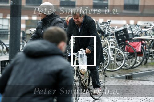 Amsterdam 19 januari 2022
Michiel Romeijn op de fiets in het centrum van Amsterdam.