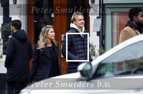 Amsterdam 29 januari 2022
Monica Geuze en haar vriend Robbert Kroese wandelnd door Amsterdam zuid.