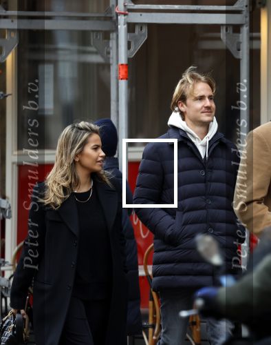 Amsterdam 29 januari 2022
Monica Geuze en haar vriend Robbert Kroese wandelnd door Amsterdam zuid.