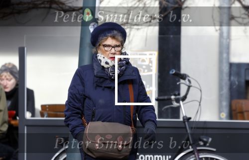 Amsterdam 11 februari 2022
Odette van Thijn-Taminiau op straat in Amsterdam zuid