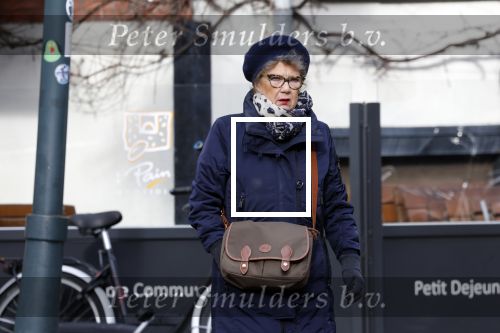 Amsterdam 11 februari 2022
Odette van Thijn-Taminiau op straat in Amsterdam zuid