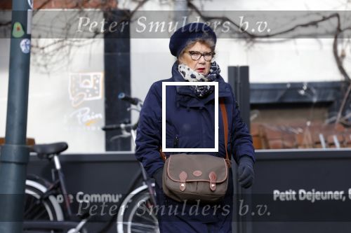 Amsterdam 11 februari 2022
Odette van Thijn-Taminiau op straat in Amsterdam zuid
