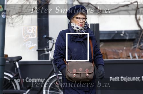 Amsterdam 11 februari 2022
Odette van Thijn-Taminiau op straat in Amsterdam zuid
