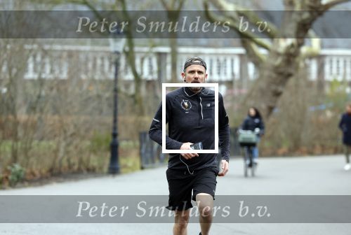 Amsterdam 14 januari 2022
Patrick Martens hard lopend in het Oosterpark in Amsterdam.
