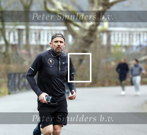 Amsterdam 14 januari 2022
Patrick Martens hard lopend in het Oosterpark in Amsterdam.