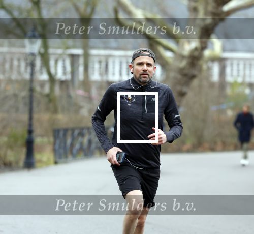 Amsterdam 14 januari 2022
Patrick Martens hard lopend in het Oosterpark in Amsterdam.