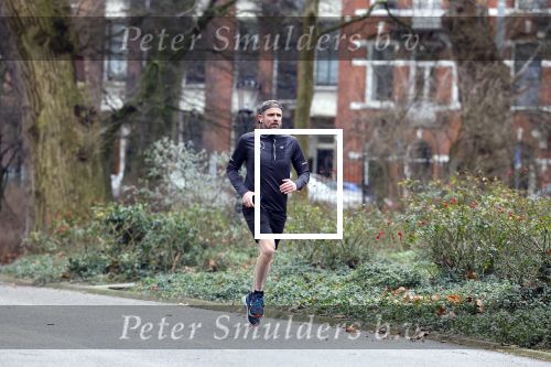 Amsterdam 14 januari 2022
Patrick Martens hard lopend in het Oosterpark in Amsterdam.