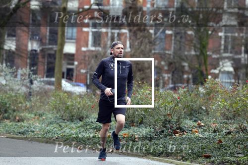 Amsterdam 14 januari 2022
Patrick Martens hard lopend in het Oosterpark in Amsterdam.