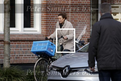 Amsterdam 13 februari 2022
Prinses Marilene op de fiets in Amsterdam zuid.