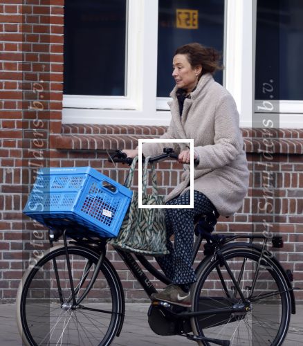 Amsterdam 13 februari 2022
Prinses Marilene op de fiets in Amsterdam zuid.