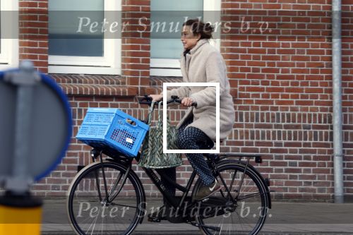 Amsterdam 13 februari 2022
Prinses Marilene op de fiets in Amsterdam zuid.