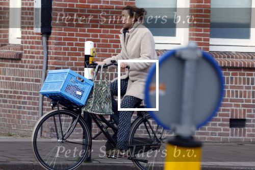 Amsterdam 13 februari 2022
Prinses Marilene op de fiets in Amsterdam zuid.