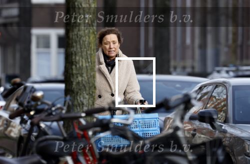 Amsterdam 13 februari 2022
Prinses Marilene op de fiets in Amsterdam zuid.
