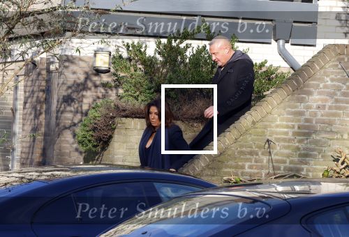 Mijdrecht 10 januari 2022
Rachel hazes en Klaas Otto vertrekken bij het huis van Rachel