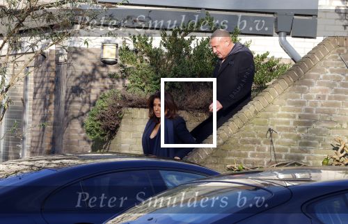 Mijdrecht 10 januari 2022
Rachel hazes en Klaas Otto vertrekken bij het huis van Rachel