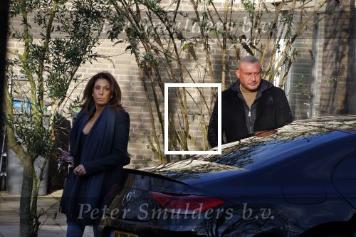 Mijdrecht 10 januari 2022
Rachel hazes en Klaas Otto vertrekken bij het huis van Rachel
