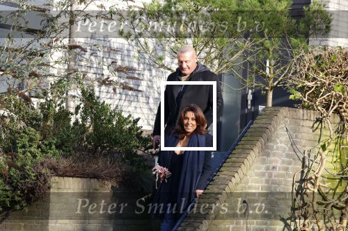 Mijdrecht 10 januari 2022
Rachel hazes en Klaas Otto vertrekken bij het huis van Rachel