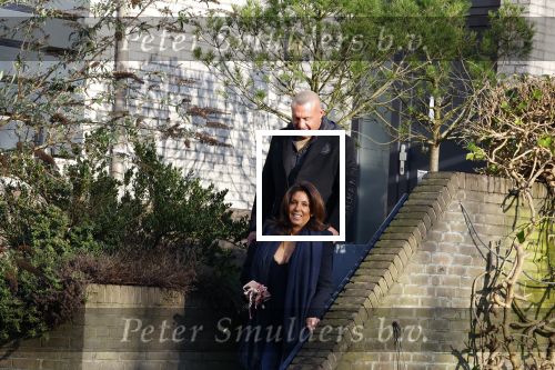 Mijdrecht 10 januari 2022
Rachel hazes en Klaas Otto vertrekken bij het huis van Rachel