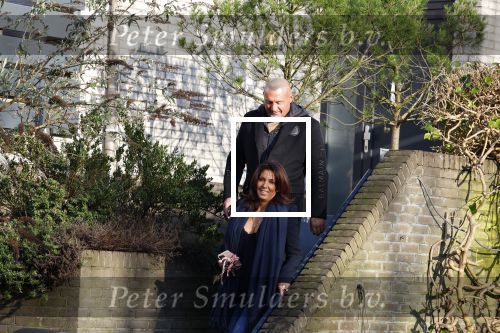 Mijdrecht 10 januari 2022
Rachel hazes en Klaas Otto vertrekken bij het huis van Rachel