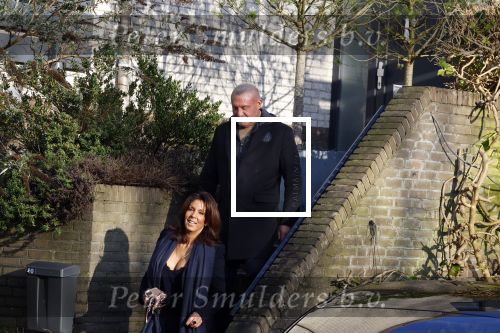 Mijdrecht 10 januari 2022
Rachel hazes en Klaas Otto vertrekken bij het huis van Rachel