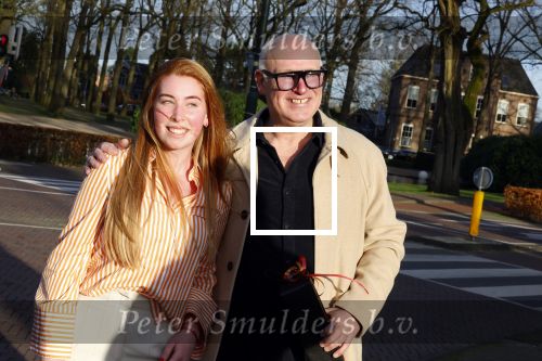 Laren 7 februari 2022
Rene v d Gijp en zijn vrouw Minouche op weg naar de boekpresentatie van Willibrord Frequin.