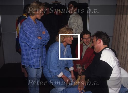 6 Februari 1995 Rene v Gijp optredend met het karnavalsliedje \