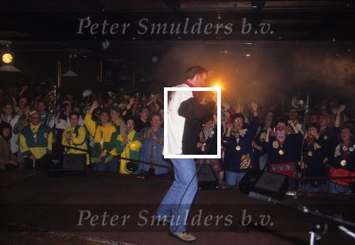 6 Februari 1995 Rene v Gijp optredend met het karnavalsliedje \