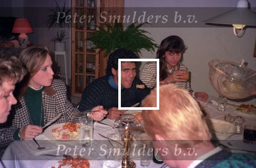 Eindhoven, 15 December 1988
Gourmetavond met Romario Monica Peter Smulders Addick Koot  Peggy Koot en Bartina Koeman en Ronald Koeman