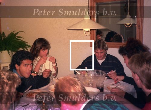 Eindhoven, 15 December 1988
Gourmetavond met Romario Monica Peter Smulders Addick Koot  Peggy Koot en Bartina Koeman en Ronald Koeman