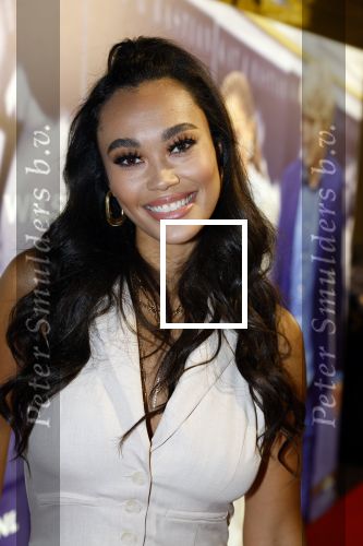 Amsterdam 7 februari 2022
Premiere Marry me in pathe arena. Romy Monteiro met vriend Jasper Suyk