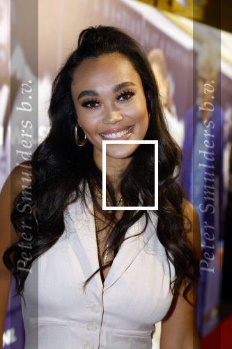 Amsterdam 7 februari 2022
Premiere Marry me in pathe arena. Romy Monteiro met vriend Jasper Suyk