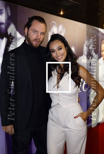 Amsterdam 7 februari 2022
Premiere Marry me in pathe arena. Romy Monteiro met vriend Jasper Suyk