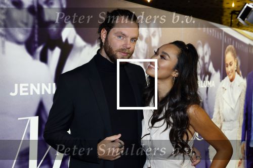 Amsterdam 7 februari 2022
Premiere Marry me in pathe arena. Romy Monteiro met vriend Jasper Suyk