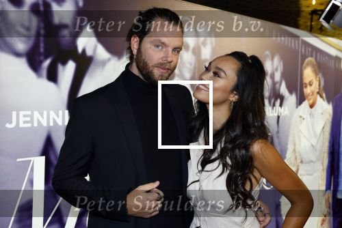 Amsterdam 7 februari 2022
Premiere Marry me in pathe arena. Romy Monteiro met vriend Jasper Suyk