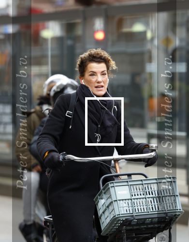 Amsterdam 29 januari 2022
Tatum Dagelet op de fiets in Amsterdam zuid