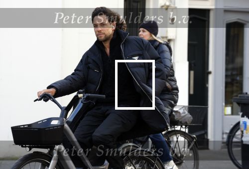Amsterdam 11 februari 2022
Thomas Dekker op zijn fiets in AMSTERDAM.