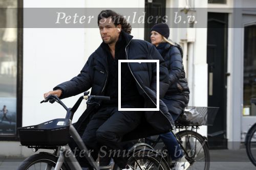 Amsterdam 11 februari 2022
Thomas Dekker op zijn fiets in AMSTERDAM.