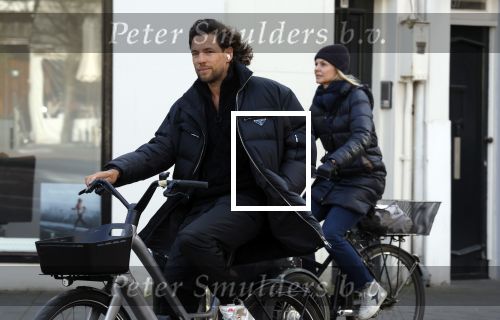 Amsterdam 11 februari 2022
Thomas Dekker op zijn fiets in AMSTERDAM.
