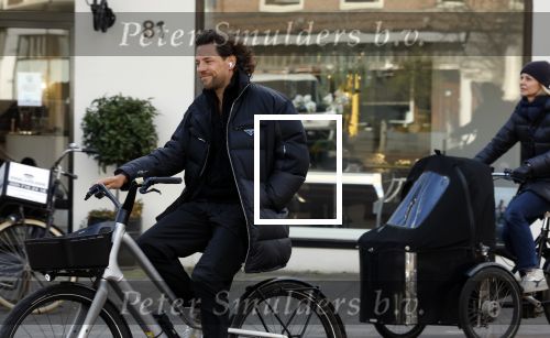 Amsterdam 11 februari 2022
Thomas Dekker op zijn fiets in AMSTERDAM.