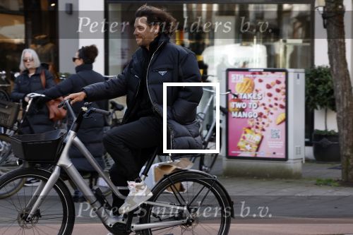 Amsterdam 11 februari 2022
Thomas Dekker op zijn fiets in AMSTERDAM.