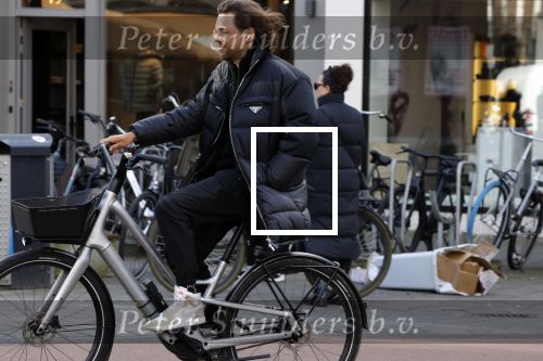 Amsterdam 11 februari 2022
Thomas Dekker op zijn fiets in AMSTERDAM.