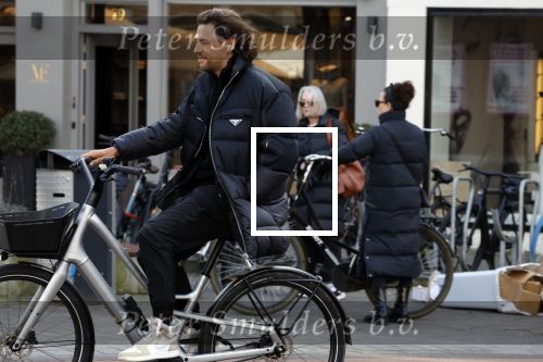 Amsterdam 11 februari 2022
Thomas Dekker op zijn fiets in AMSTERDAM.