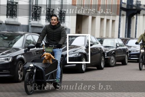Amsterdam 15 januari 2022
Tim Oliehoek met zijn hond in bakfiets in Amsterdam zuid
