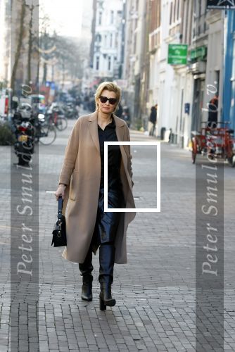 Amsterdam 14 februari 2023
Anouk Smulders op straat in Amsterdam centrum.