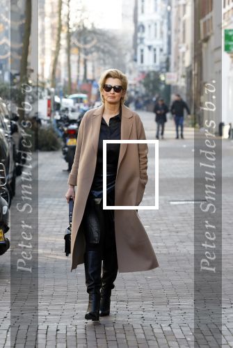 Amsterdam 14 februari 2023
Anouk Smulders op straat in Amsterdam centrum.