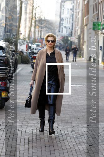 Amsterdam 14 februari 2023
Anouk Smulders op straat in Amsterdam centrum.