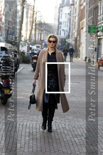 Amsterdam 14 februari 2023
Anouk Smulders op straat in Amsterdam centrum.