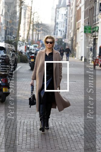 Amsterdam 14 februari 2023
Anouk Smulders op straat in Amsterdam centrum.