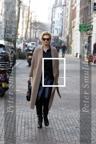 Amsterdam 14 februari 2023
Anouk Smulders op straat in Amsterdam centrum.