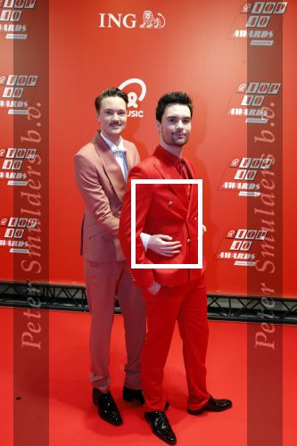 Rotterdam 3 februari 2023
Qmusic awards in AHOY. Bram Krikke  en Domien Verschuuren